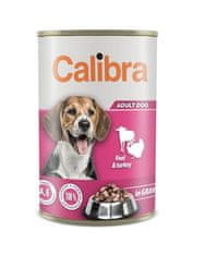 Calibra Calibra konzerva Adult Veal &amp; Turkey in sauce 1240 g krmivo pro psy