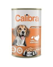 Calibra Calibra konzerva pro psy Adult Carrot &amp; Chicken &amp; Pasta in jelly 1240 g krmivo pro psy