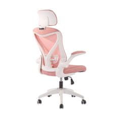 Dalenor Kancelářská židle Jolly White HB, textil, růžová