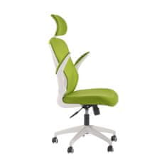 Dalenor Kancelářská židle Jolly White HB, textil, zelená