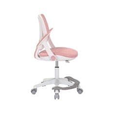 Dalenor Dětská židle Sweety, textil, bílá podnož / růžová
