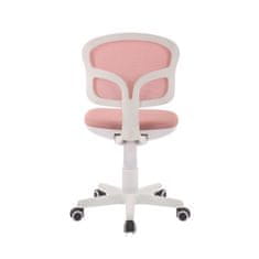 Dalenor Dětská židle Honey, textil, bílá podnož / růžová