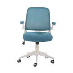 Dalenor Kancelářská židle Pretty White, textil, modrá