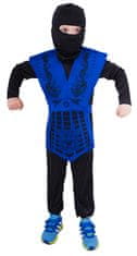 FunCo Dětský kostým Ninja modrý s katanou 116-128 M