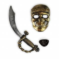 FunCo Dětský kostým Pirát s mečem a maskou 110-116 S