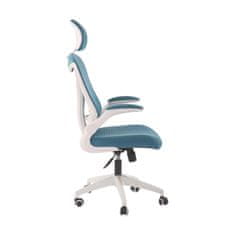 Dalenor Kancelářská židle Jolly White HB, textil, modrá