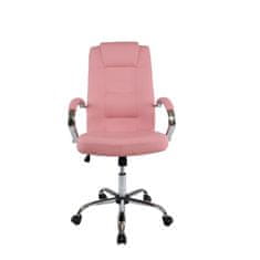 Dalenor Kancelářská židle Slash, syntetická kůže, růžová