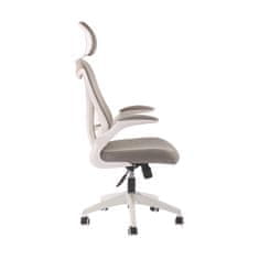 Dalenor Kancelářská židle Jolly White HB, textil, šedá