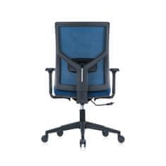 Dalenor Kancelářská židle Snow Black, textil, modrá