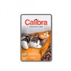 Calibra Calibra cat kapsičky Premium cat Adult Kachna a kuře v omáčce 24 x 100 g