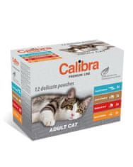Calibra Calibra kapsička Premium cat Adult Multipack 12 x 100 g