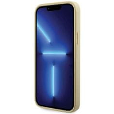 Guess hard kryt na iPhone 14 6.1" Gold Rhinestones Triangle Metal Logo