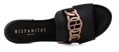 Hispanitas Dámské kožené pantofle HV243268 Black (Velikost 41)