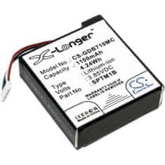 CameronSino Baterie pro GoPro Hero 7 Silver, White, 1100 mAh, Li-Ion