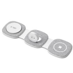 Tech-protect A31 3in1 MagSafe bezdrátová nabíječka na mobil / AirPods / Apple Watch, bíla