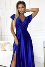 Numoco Dámské šaty 411-11 CRYSTAL, královská modrá, S