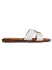 Amiatex Výborné sandály bílé dámské bez podpatku, bílé, 37