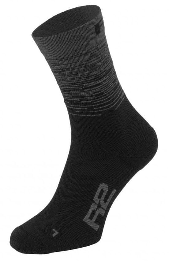 Levně R2 ponožky RACE ATS23D černá S