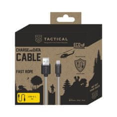 Tactical Aramid extra pevný kabel USB-A/Lighting MFI - 1m - Šedá KP31196