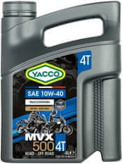 YACCO Motorový olej MVX 500 4T 10W40 , 4 l