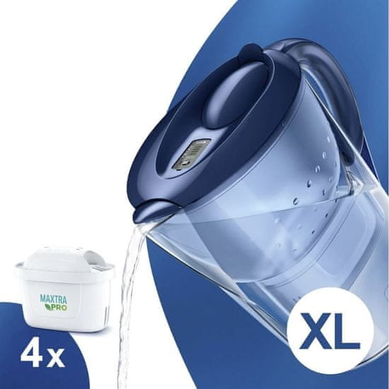 Brita Marella XL modrá 3,5 l filtrační konvice (včetně 4x MX+)