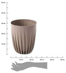 Dekorstyle Květináč STRIPPED ECO VI 25 cm latte