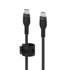 Belkin Kabel USB-C na USB-C BoostCharge Pro Flex, USB-C PD, Černá, 2m