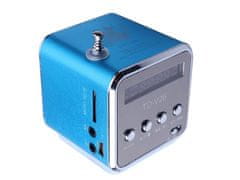 Verk 06211 Přenosné mini rádio Bluetooth 5.0, 3 W, modré