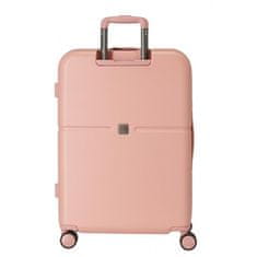 Joummabags Sada luxusních ABS cestovních kufrů 70cm/55cm PEPE JEANS HIGHLIGHT Rosa Claro, 7689524