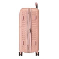 Joummabags Sada luxusních ABS cestovních kufrů 70cm/55cm PEPE JEANS HIGHLIGHT Rosa Claro, 7689524