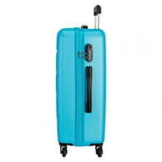 Joummabags Sada ABS cestovních kufrů ROLL ROAD FLEX Azul Claro, 55-65cm, 584956A