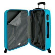 Joummabags Sada ABS cestovních kufrů ROLL ROAD FLEX Azul Claro, 55-65cm, 584956A