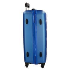 Joummabags Sada ABS cestovních kufrů ROLL ROAD FLEX Blue, 55-65cm, 5849563
