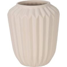 Home&Styling Proužkovaná keramická váza, 17 cm