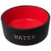 Miska DOG FANTASY keramická černo-červená WATER 16 x 6,5 cm 850 ml