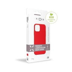FIXED Kryt na mobil MagFlow s podporou MagSafe na Apple iPhone 14 - červený