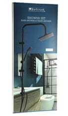 EXCELLENT Sprchový set KO-CF6000020 Sprchový set bez baterie na stěnu DÉŠŤ matná černá