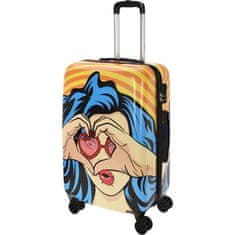 EXCELLENT Cestovní kufr KO-DG9001030 na kolečkách sada 2 ksmotiv pop art