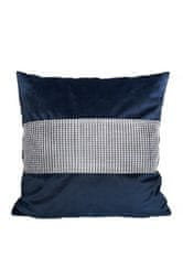 FARO Textil Dekorativní povlak na polštář Zirk 40x40cm modrý