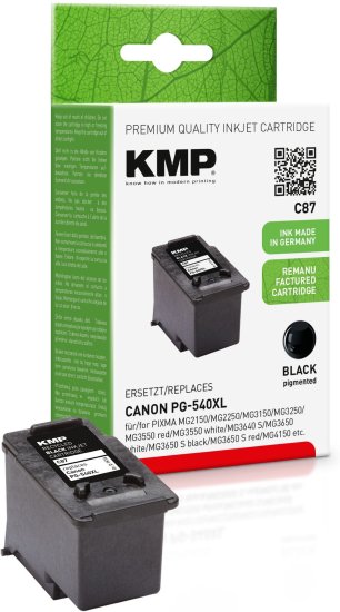 KMP Canon PG-540XL (Canon PG 540 XL) černý inkoust pro tiskárny Canon