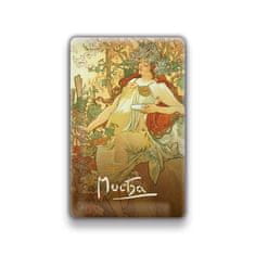 Grooters Magnet Alfons Mucha – Podzim, 54 × 85 mm
