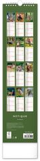 Grooters Nástěnný kalendář Lesní zvěř – Lesná zver 2025, 12 × 48 cm