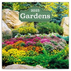 Grooters Poznámkový kalendář Zahrady 2025, 30 × 30 cm