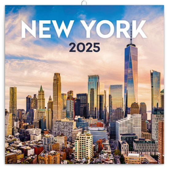 Grooters Poznámkový kalendář New York 2025, 30 × 30 cm