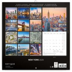Presco Publishing Poznámkový kalendář New York 2025, 30 × 30 cm