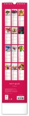 Presco Publishing Nástěnný kalendář Květiny – Kvety 2025, 12 × 48 cm