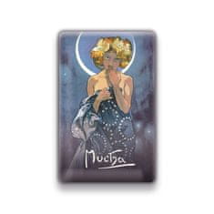 Grooters Magnet Alfons Mucha – Luna, 54 × 85 mm