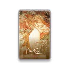 Grooters Magnet Alfons Mucha - Jaro, 54 × 85 mm