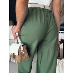 Dstreet Dámské kalhoty do zvonu CHIMAS zelené uy2106 Univerzální