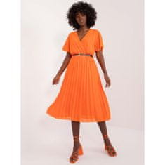 ITALY MODA Dámské šaty s krátkým rukávem oranžové DHJ-SK-13162-1.60_407738 Univerzální
